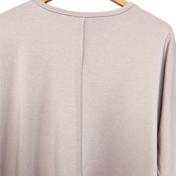 Spanx AirEssentials Crew Neck Tunic Mauve Pink 3/4 Sleeve Sweatshirt Medium - Picture 6 of 8